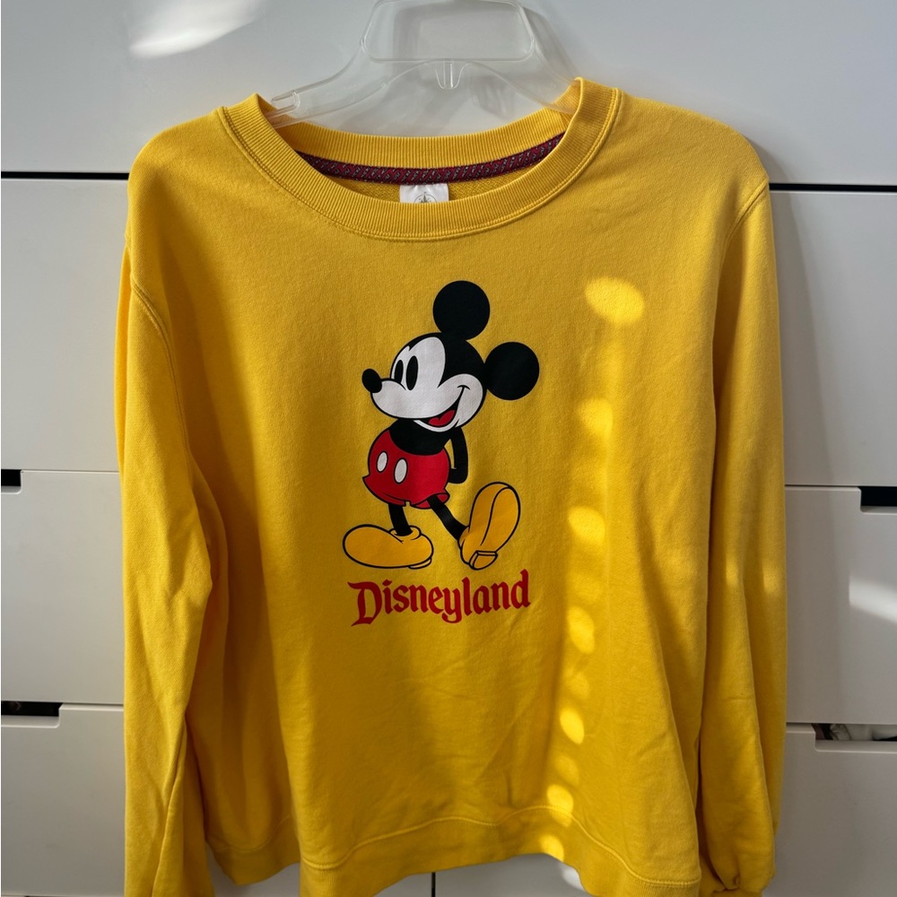 Disney Yellow Mickey Mouse Sweatshirt